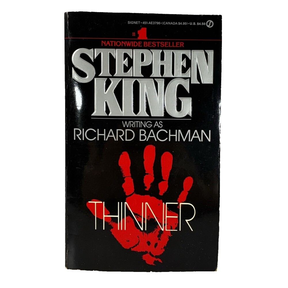 Stephen King Thinner Richard Bachman Vintage 1985 Signet 1st Printing Paperback